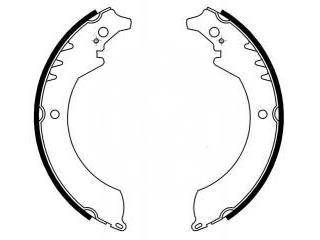 DAIHATSU ROCKY Hard Top RUGGER TOYOTA BLIZZARD Sapatas de freio a tambor FMSI:1435-S633 OEM:04495-87601 FSB327 K0022 GS8251, OK-BS579